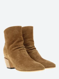 Officine Creative - Severine 002 Zipped Ankle Boots in Sigaro Oliver