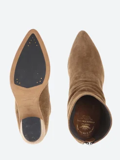 Officine Creative - Severine 002 Zipped Ankle Boots in Sigaro Oliver