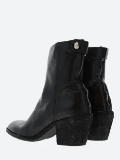 Officine Creative - Sydne 003 Zip Boots in Nero Ignis