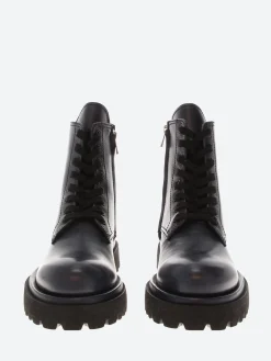 Officine Creative - Wisal 008 Combat Boots in Blue Marine Buttero