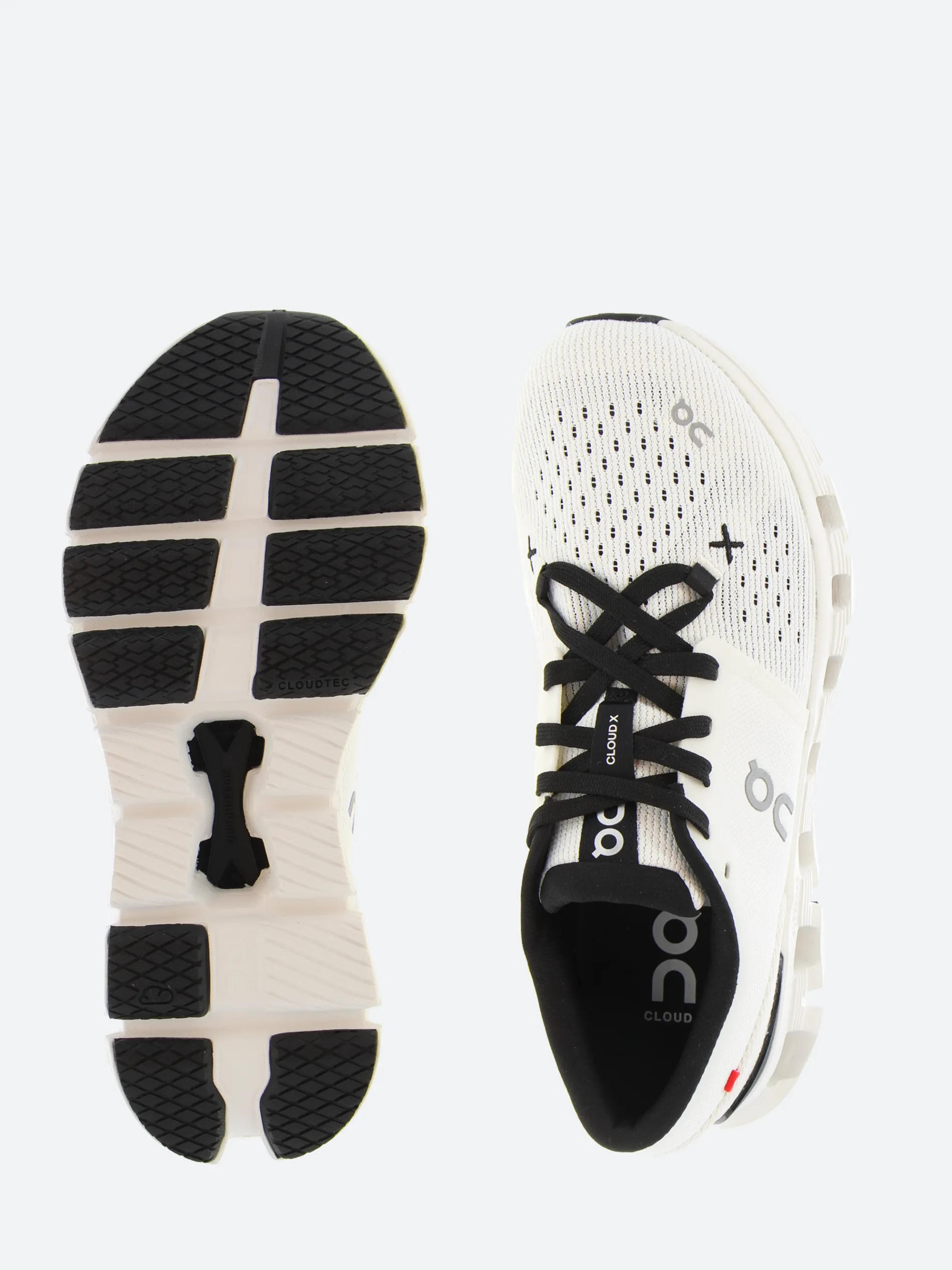 On - Women's Cloud X 4 in Ivory and Black