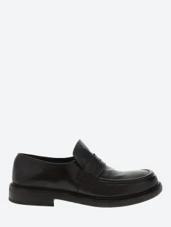 Open Closed - Travis 02 Penny Loafer in Black Mousse