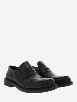 Open Closed - Travis 02 Penny Loafer in Black Mousse
