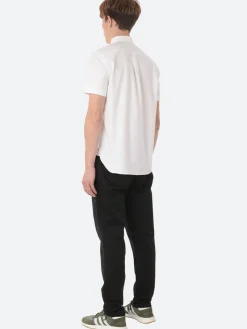 Oxford Pullover Short Sleeve Button-Down Shirt