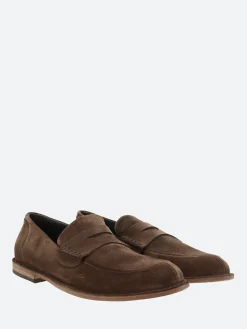 Pantanetti - 17510A Suede Loafers in Ebano Elite