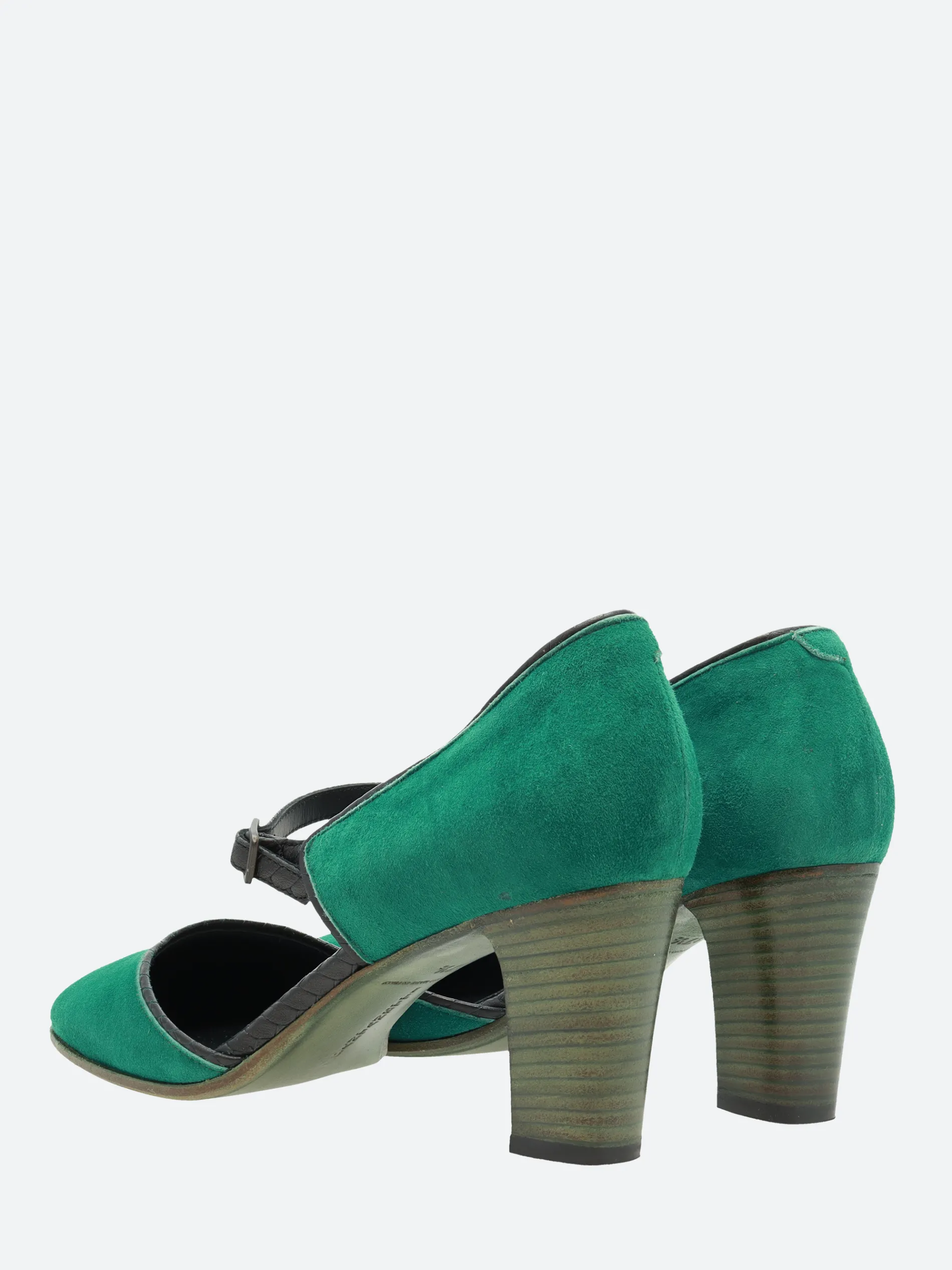 Pantanetti - 17102B Mary-Jane Pumps in Smeraldo