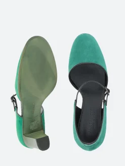 Pantanetti - 17102B Mary-Jane Pumps in Smeraldo