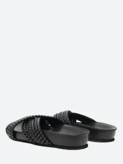 Pantanetti - 17075C Cross Strap Slide in Nero