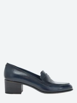 Pantanetti - 16020E Heeled Loafer in Denim Langos