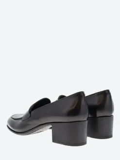 Pantanetti - 16020E Heeled Loafer in Nero Shiver