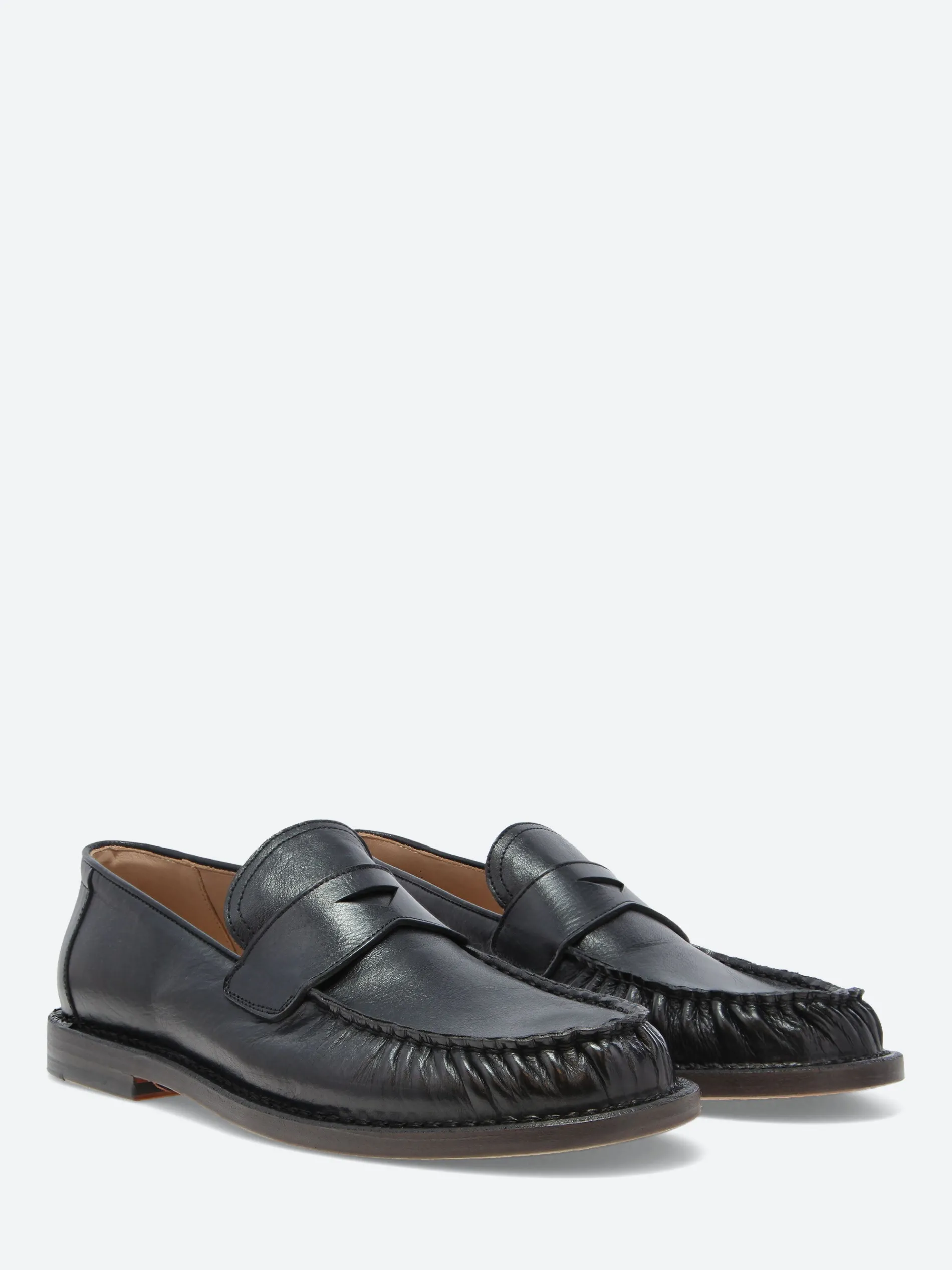 Pantanetti - 18542F Penny Loafers in Nero Futh