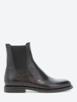 Pantanetti - Plaine Chelsea Boots in Kinder Nero