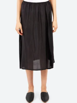 Pas de Calais - Bemberg Taffeta Slip Skirt in Black
