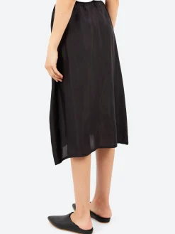 Pas de Calais - Bemberg Taffeta Slip Skirt in Black