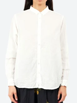 Pas de Calais - Classic Crinkle Shirt in White