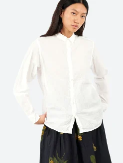 Pas de Calais - Classic Crinkle Shirt in White