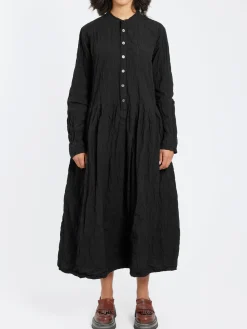 Pas de Calais - Classic Crinkle Dress in Black