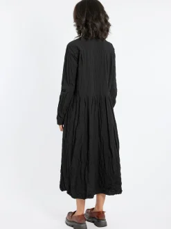 Pas de Calais - Classic Crinkle Dress in Black