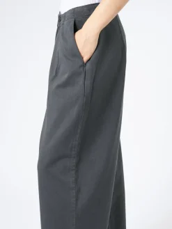 Pas de Calais - Denim Wide Pants in Black