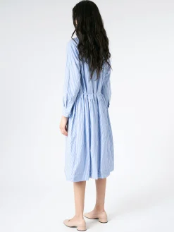 Pas de Calais - Stripe Flare Dress in Blue
