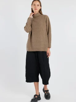 Pas de Calais - Wool Turtleneck in Brown