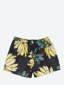 Paul Smith - Banana Print Swim Shorts in Black