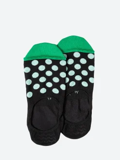 Paul Smith - Bright Spot No Show Socks in Black