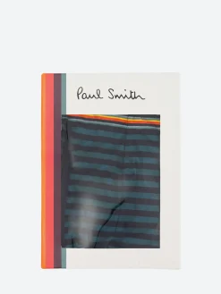 Paul Smith - Green and Navy Stripe Low-Rise Boxer Briefs