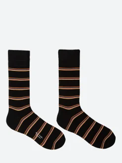 Paul Smith - Walter Stripe Socks in Black