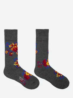 Paul Smith - Winter Hawaiian Socks in Black