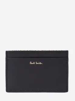 Paul Smith Accessories - Leather Credit Card Holder in Black
