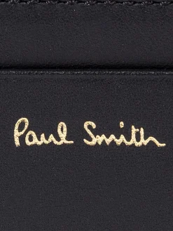 Paul Smith Accessories - Leather Credit Card Holder in Black
