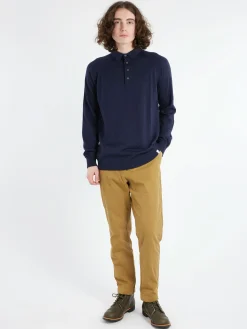 Peregrine - Beauford Polo Shirt in Navy