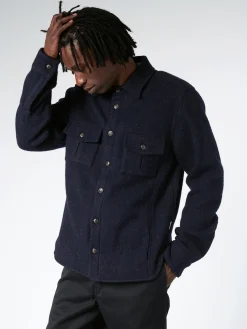 Peregrine - Dexter Overshirt in Navy