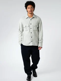 Peregrine - Dexter Overshirt in Light Grey