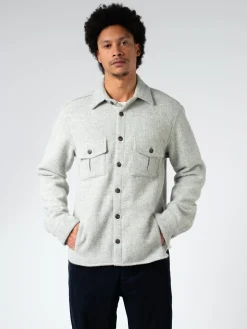 Peregrine - Dexter Overshirt in Light Grey