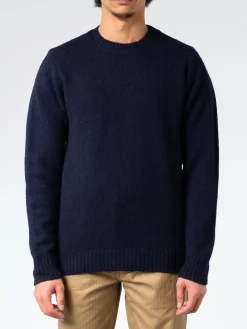 Peregrine - Makers Stitch Crewneck Sweater in Navy