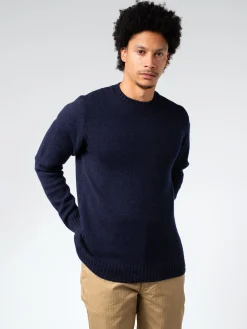 Peregrine - Makers Stitch Crewneck Sweater in Navy