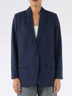 Pomandere - Blazer Jacket in Blue Navy