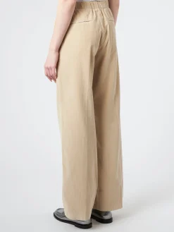 Pomandere - Corduroy Wide Leg Trousers in Ice