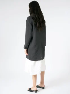 Pomandere - Double-Breasted Coat in Anthracite