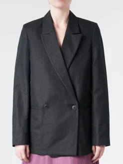 Pomandere - Double-Breasted Jacket in Black