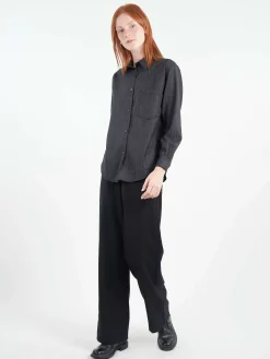 Pomandere - Flannel Pants in Black