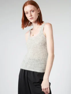 Pomandere - Knit Tank in Pearl Grey
