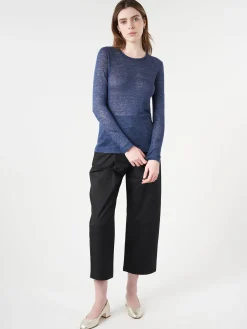 Pomandere - Long-Sleeved Shirt in Navy