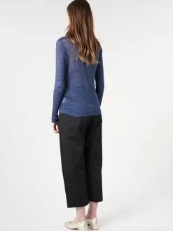 Pomandere - Long-Sleeved Shirt in Navy