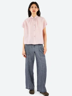 Pomandere - Short Sleeve Button-Up in Magnolia