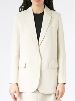 Pomandere - Single-Breasted Jacket in Pearl