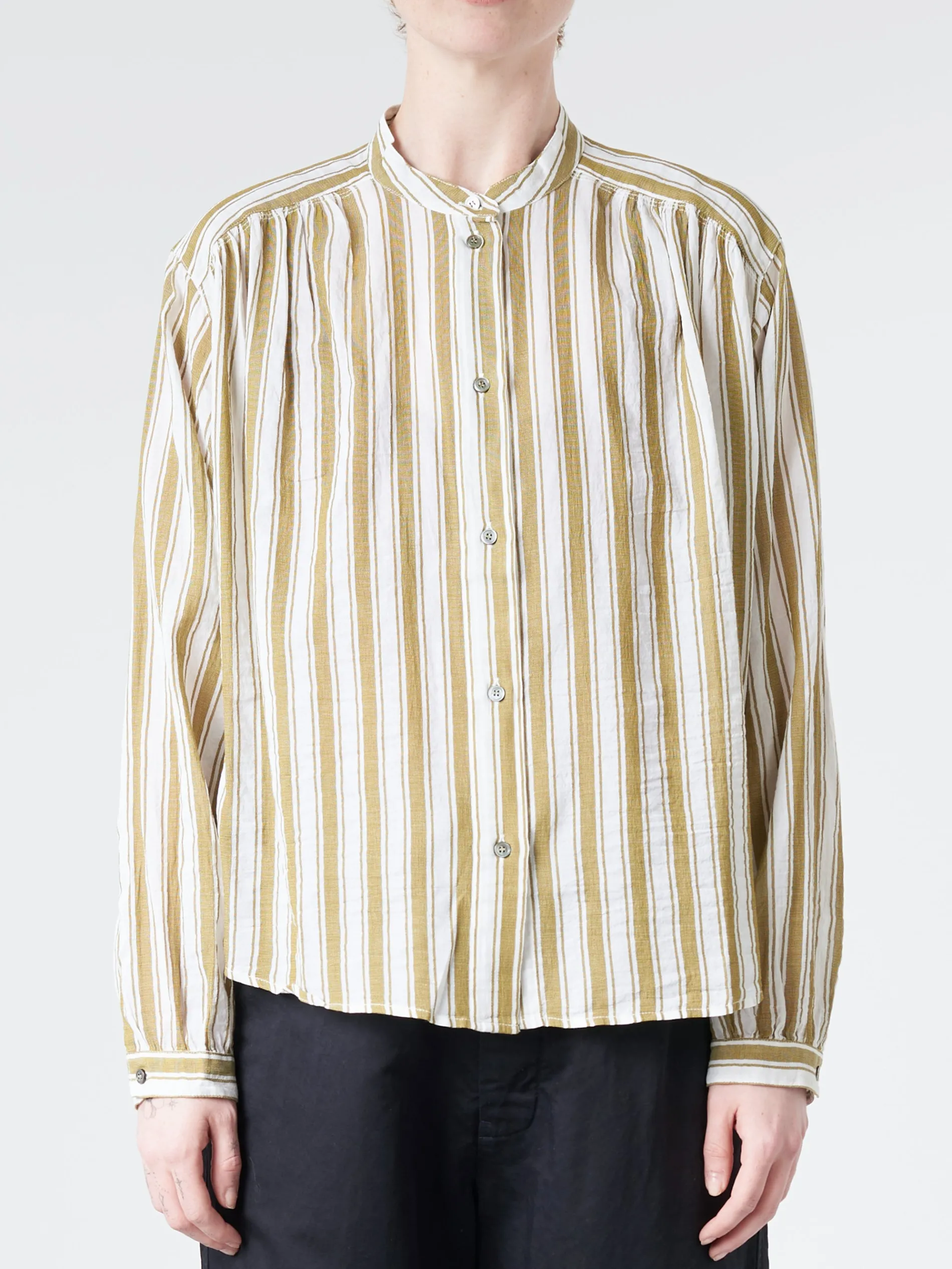 Pomandere - Stripe Shirt in Pistachio