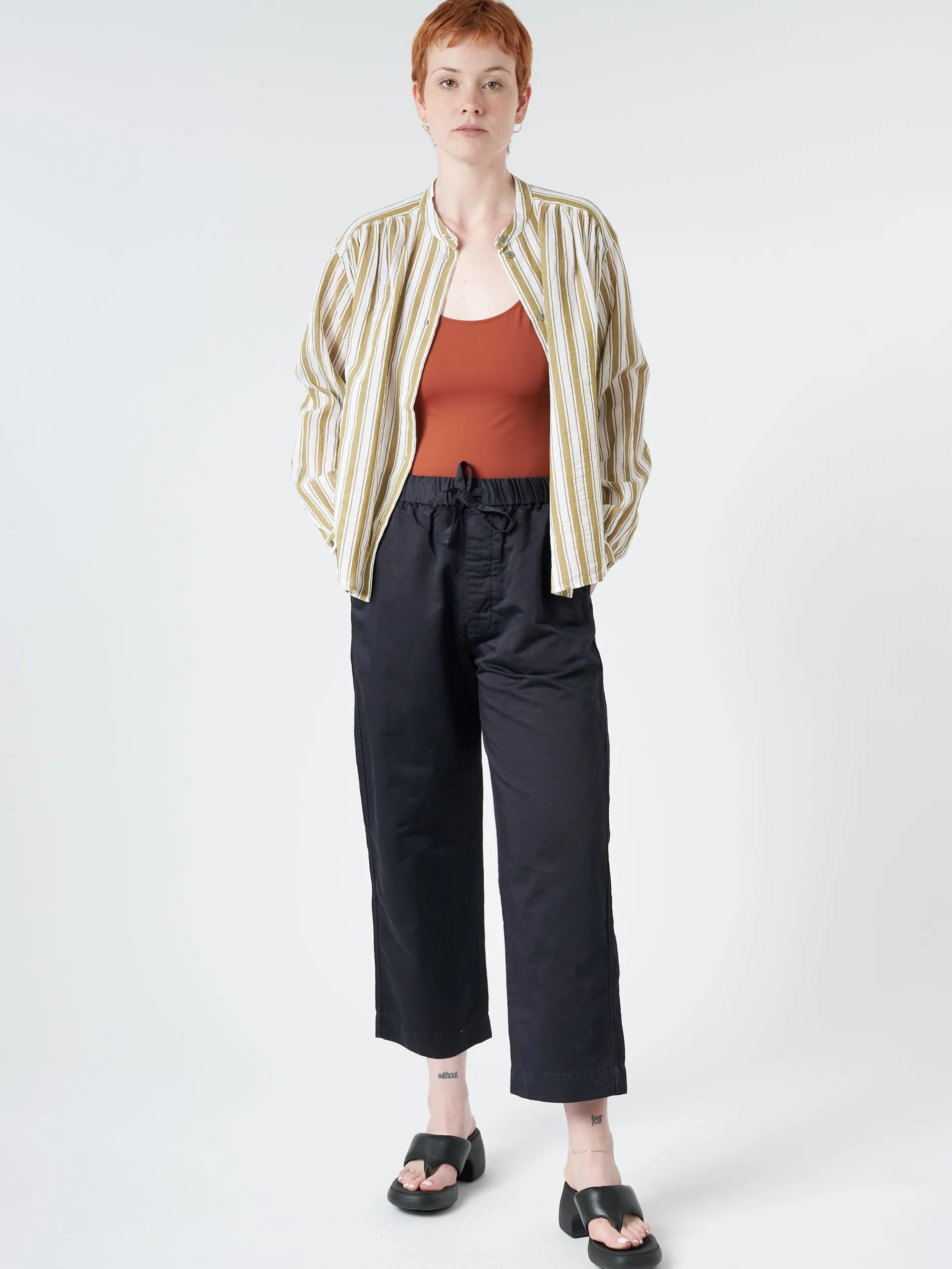 Pomandere - Stripe Shirt in Pistachio